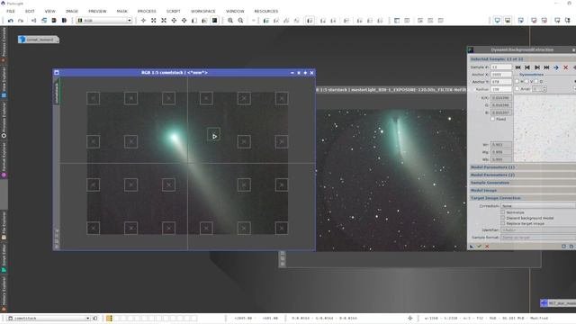 How to comet stack in PixInsight! howto