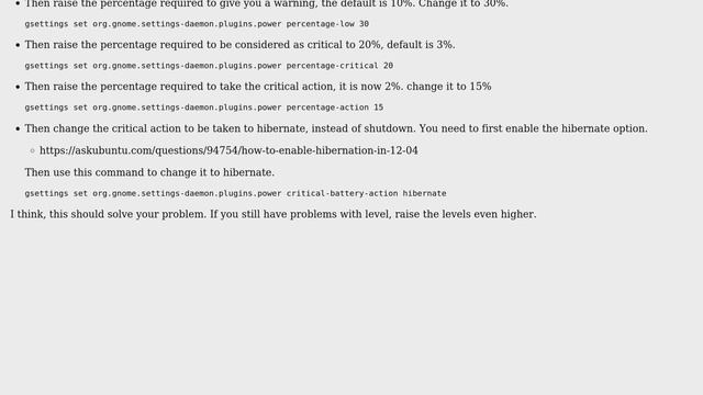 Ubuntu: Netbook performs hard shutdown without warning on low battery power (4 Solutions!!)