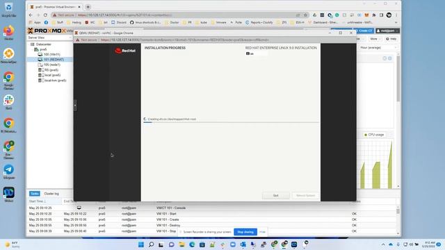 How to install Red Hat Enterprise 9.0 on Proxmox 7.2.3