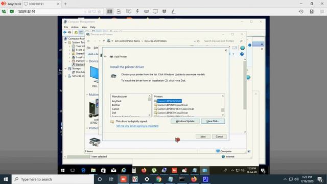 Communication error in canon/hp printer all model