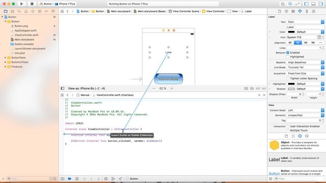 Full Swift Course. CREATING SMART BUTTON 3 / 5
