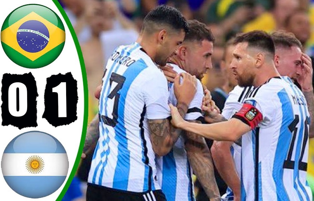 Бразилия - Аргентина  0-1.   Чемпионат Мира. Квалификация. Тур 6.