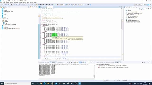 STM32 Урок №4 - Подключение шагового двигателя к плате STM32 при помощи STM32Cube IDE #STM32