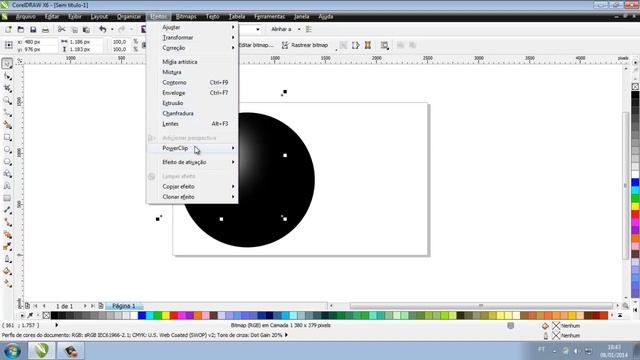 Efeito 3D Bola CorelDraw X6
