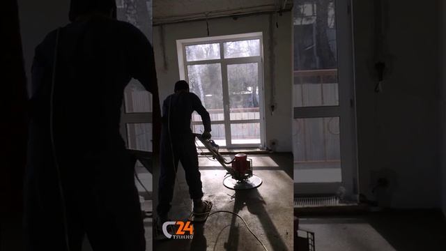 Шлифовка поверхности стяжки пола