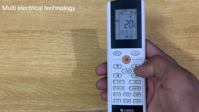 How to gree inverter ac remote setting & all functions// how to use gree inverter ac remote #gree