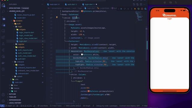Login/Register UI - REST API Clean Arch. Blog App in Hindi | CoderSangam #bloc #restapi #flutter