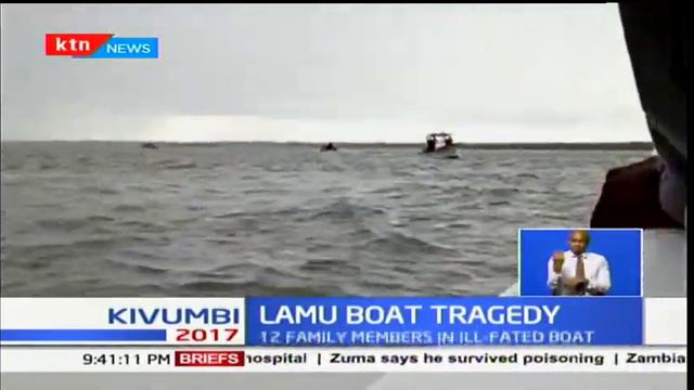 ODM politician Shekuwe Kahale's family drown after a boat capsizes in the coast of Lamu