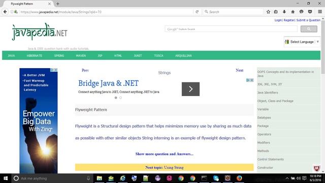Flyweight Pattern
- javapedia.net