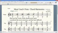Most Used 4 Note Violin Chord Harmonies