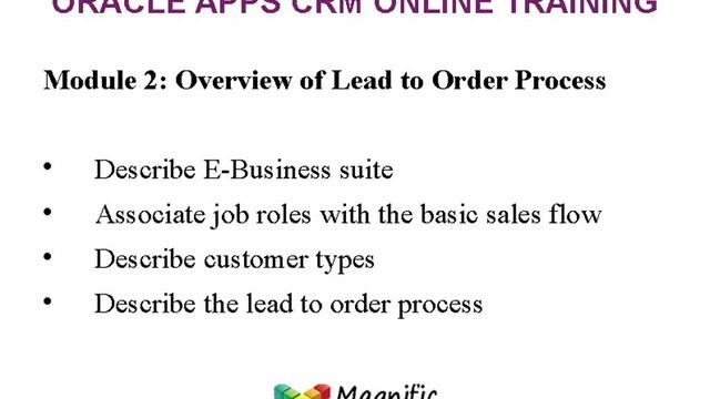 Oracle Apps CRM Online TrainingOne to one