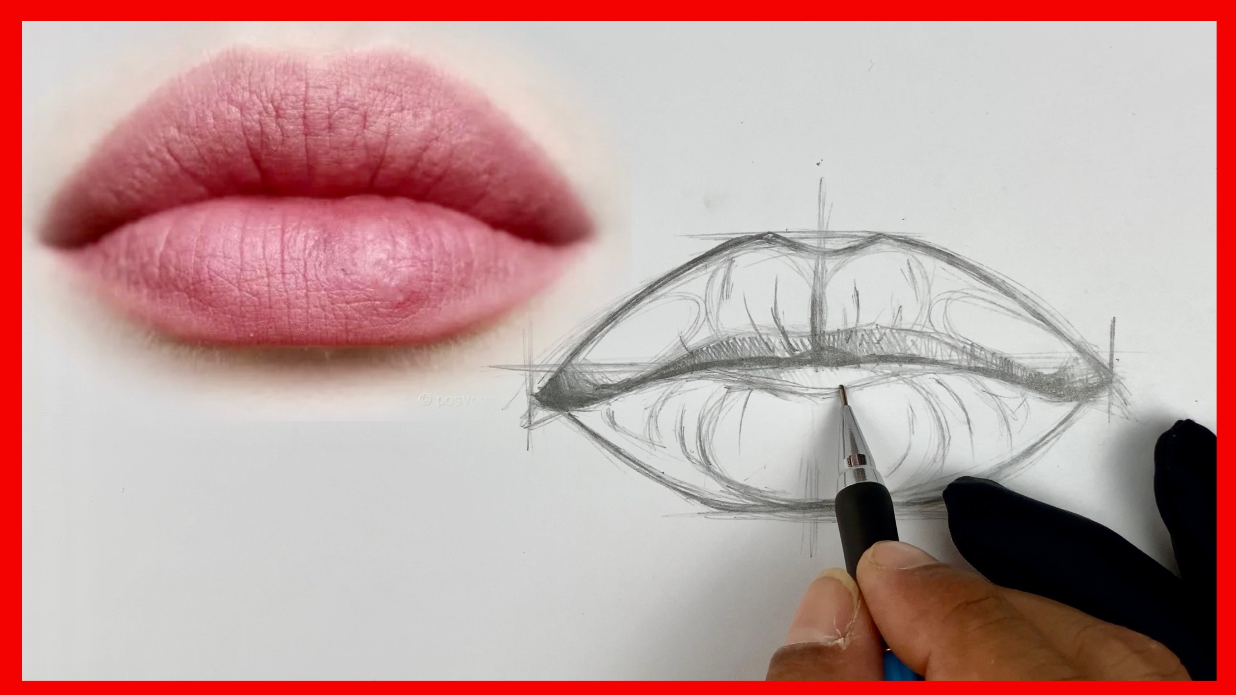 За 5 минут я научу вас правильно структурировать и рисовать губы