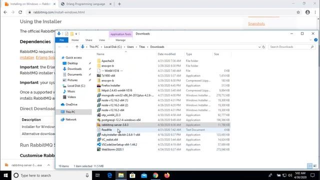 How to download and install Rabbitmq on windows?