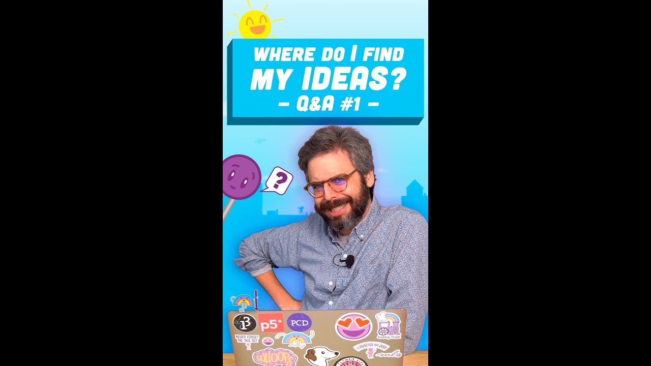 Where do I get my Coding Challenge ideas?!? Q&A 1.0 #shorts