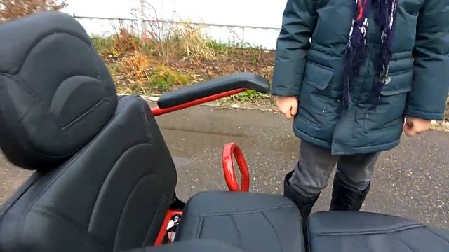 Электро трицикл, первый тест.