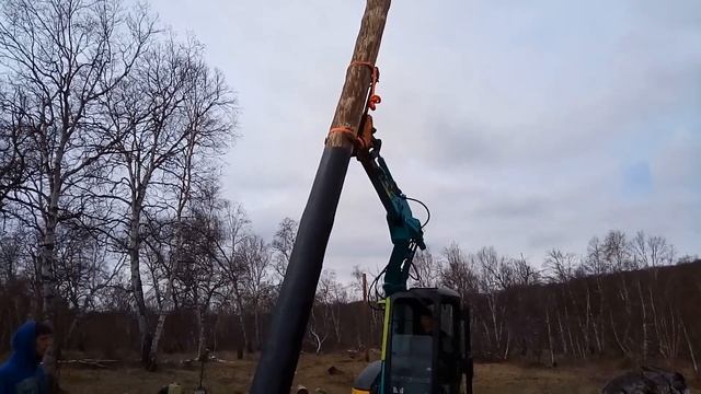 Установка столба