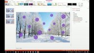 Покадровая анимация PowerPoint Снежинки