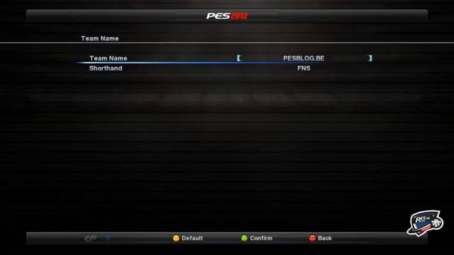 PES2012 Online Modes