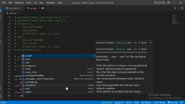 solution of exercise 2. Python course 15.