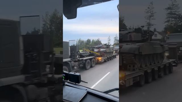 В Польше замечен конвой с танками РТ-91, возможно, для дальнейшей передачи ВСУ