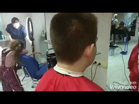 Мужская стрижка БОБРИК  на скорую руку))), Men's haircut flat top