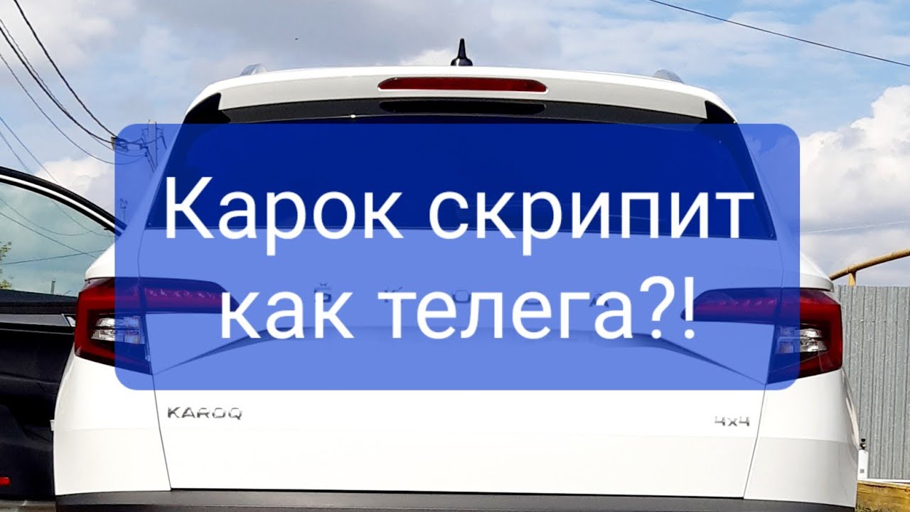 Шкода Карок (Skoda Karoq) скрипит как телега! Исправляем.
