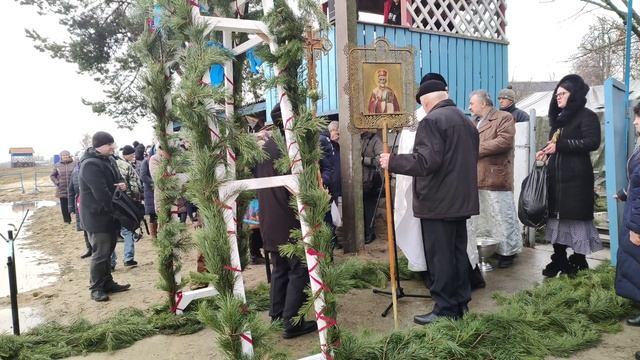 Крещение Господне.2023г.На берегу реки Припять.