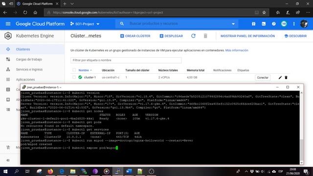 Hola Mundo en Kubernetes usando GCP