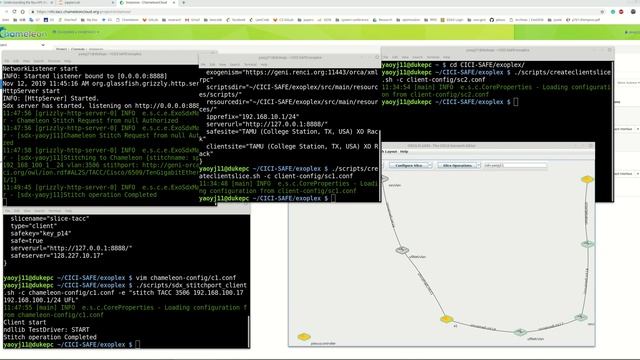 Interconnect ExoGENI client networks and Chameleon client Network with SDX