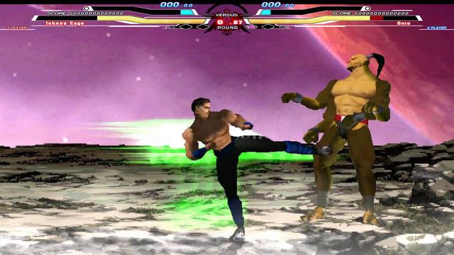 Johnny Cage (MK4) vs Goro (MK4) - Mortal Kombat - MUGEN