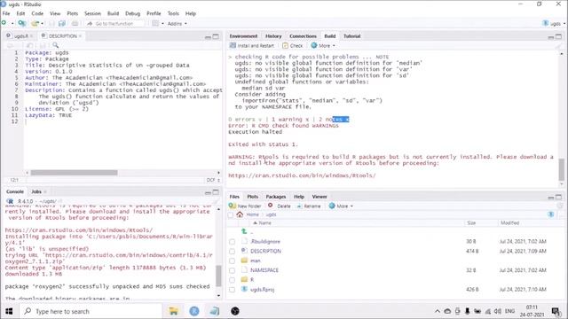 How to create and upload R package using R Studio in just 10 minutes [English/Hindi]