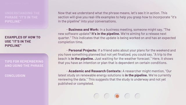 Unraveling the Meaning of "It's in the Pipeline"