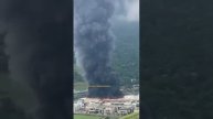 Мощный пожар произошел на предприятии Alpitronic, Италия