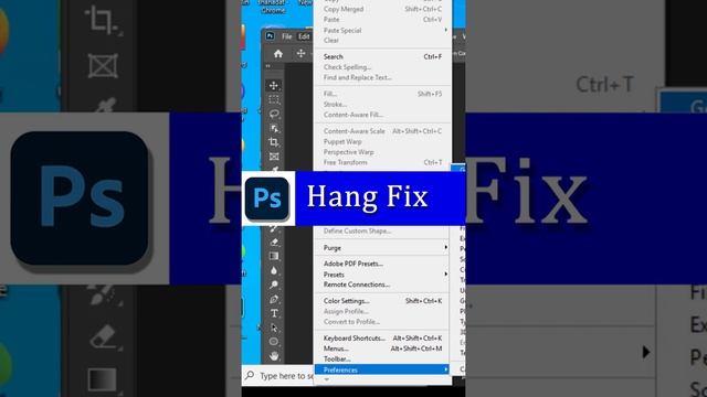 Photoshop Hang Fix