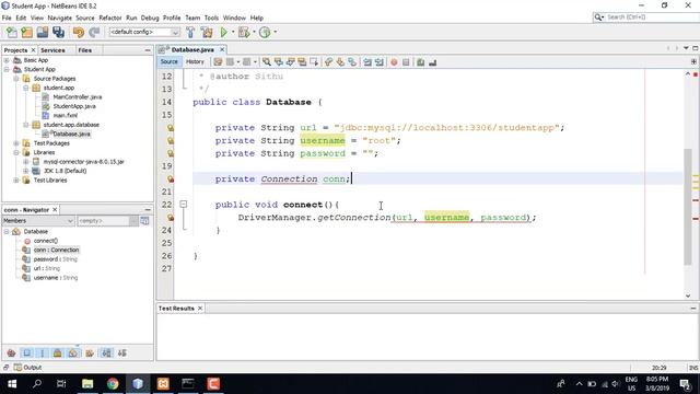 189 Student App Database Connection
