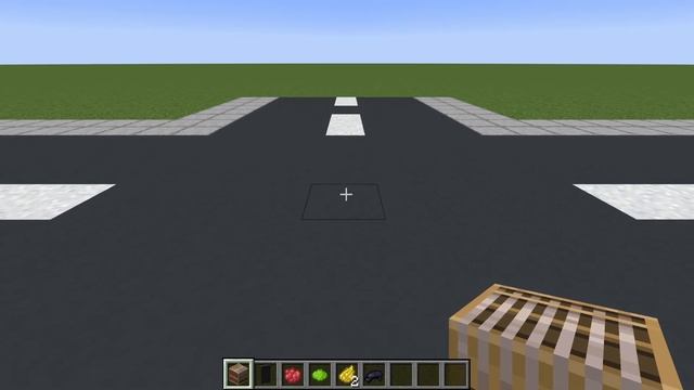 Minecraft Tutorial: How To Make Roads Crosswalks and Traffic Lights