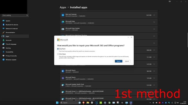 How to Fix ALL Microsoft Office/365 Programs in Windows 11