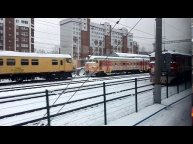 Электропоезд ЭР 2 (кругломордый) на станции Шарташ