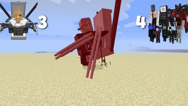 UPGRADED SCIENTIST SKIBIDI TOILET VS ALL MAN CAMERAMAN, SPEAKERMAN, TV MAN IN MINECRAFT MOB BATTLE