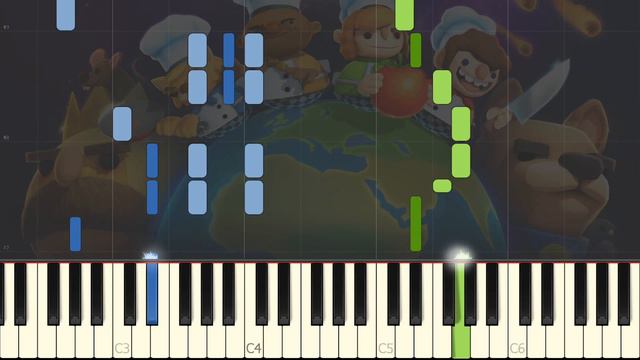Overcooked - Menu Theme [Piano Tutorial] (Synthesia)