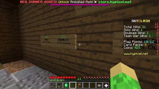 Minecraft mini games Skywars Episode 1 "The killing machine"