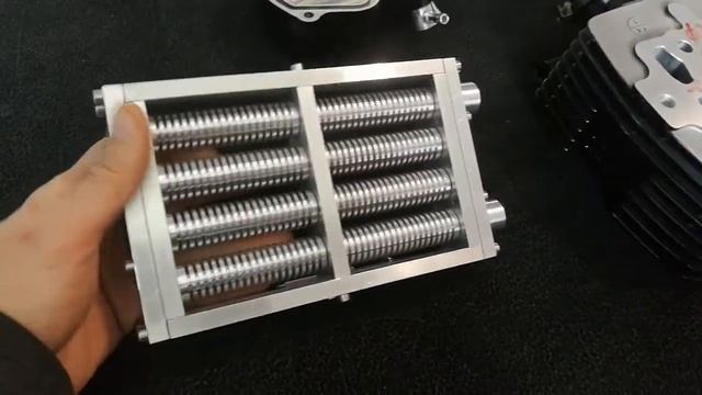Самодельный радиатор+расточенная ГБЦ=зимние заготовки на мото