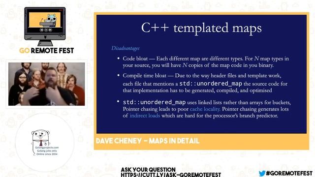 Go Remote Fest 2020: Dave Cheney - Maps in detail