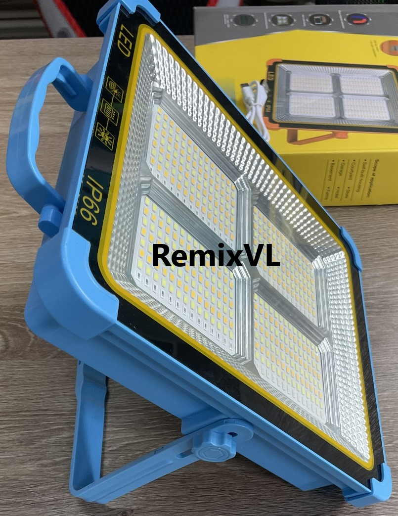 Магазин RemixVL: Видео обзор огромный LED прожектор фонарь 12000mAh солнечная батарея
