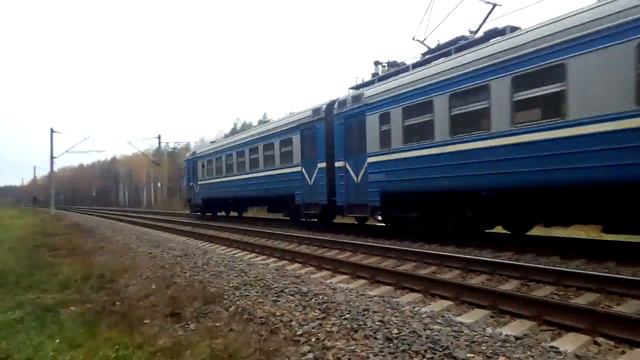 Электропоезд ЭР9Т-701 рейсом Осиповичи - Минск