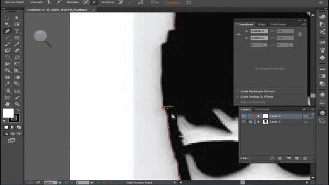 illustrator pen tool tracing| convert image to vector
