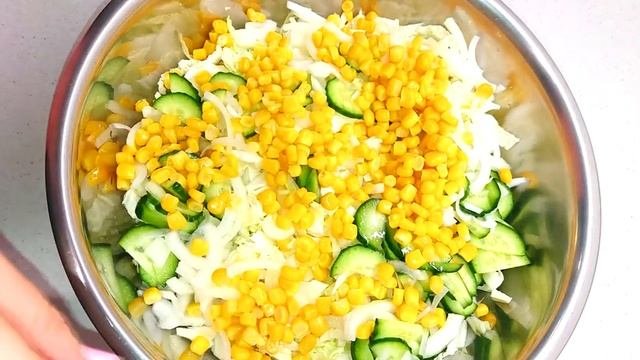 Простой бюджетный и вкусный салат из пекинской капусты. Кулинарный канал НА КУХНЕ У МАМЫ