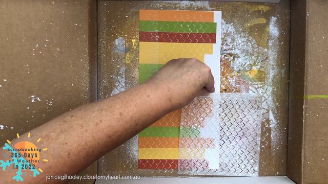Scrapbooking 365 Days of Weather in 2022 | January Layout | Collaboration with Julie Carriere