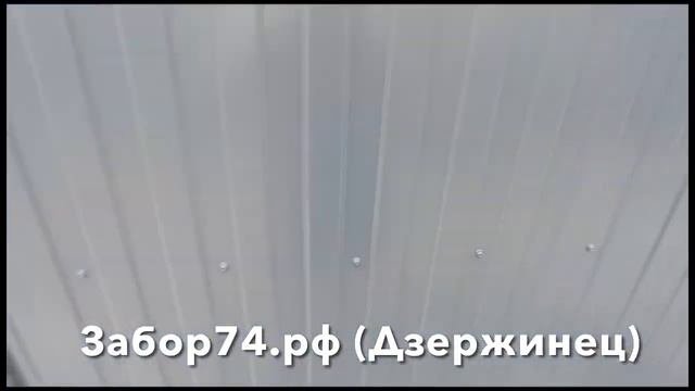 Откатные ворота из профлиста и калитка в СНТ Дзержинец, Челябинск