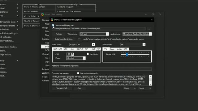 How to Remove ShareX FFMPEG Errror from ShareX video recorder